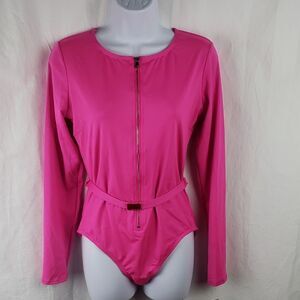 Michael Kors Women's 12 Hot Pink One Piece Swimwear